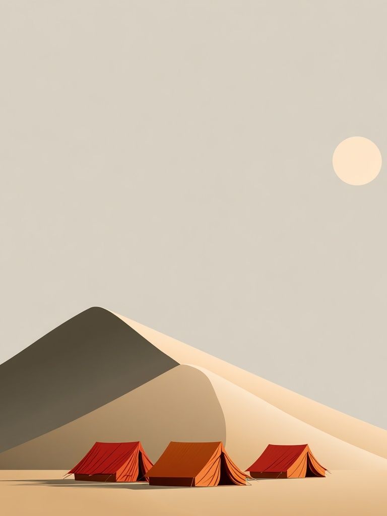 Desert Dunes Minimalist Poster. poster — minimalist art