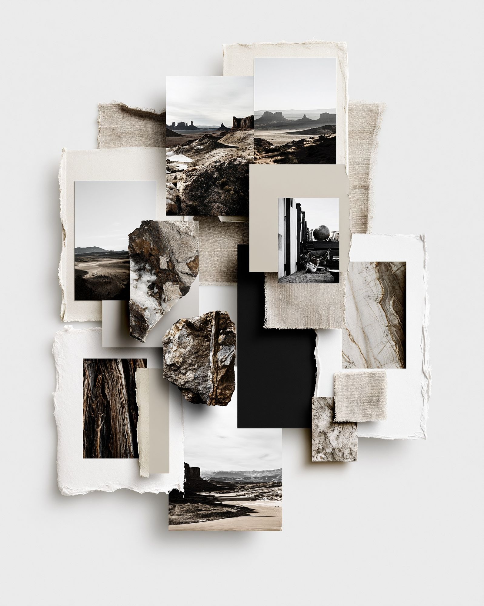 Desert Collage Landscape Print. poster — photography art