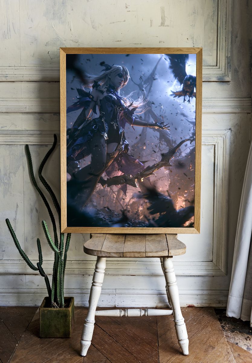 Dark Fantasy Archer Poster. room preview
