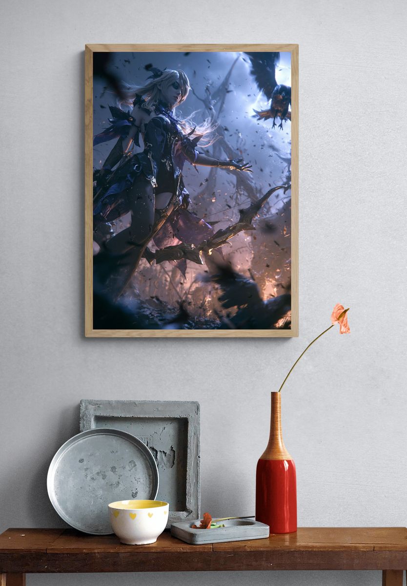 Dark Fantasy Archer Poster. — room view 3