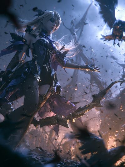 Dark Fantasy Archer Poster. poster