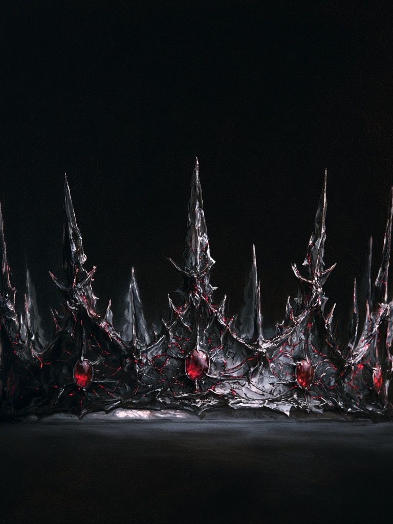 Crimson Crown — Dark Fantasy Print. poster detail