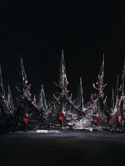 Crimson Crown — Dark Fantasy Print.