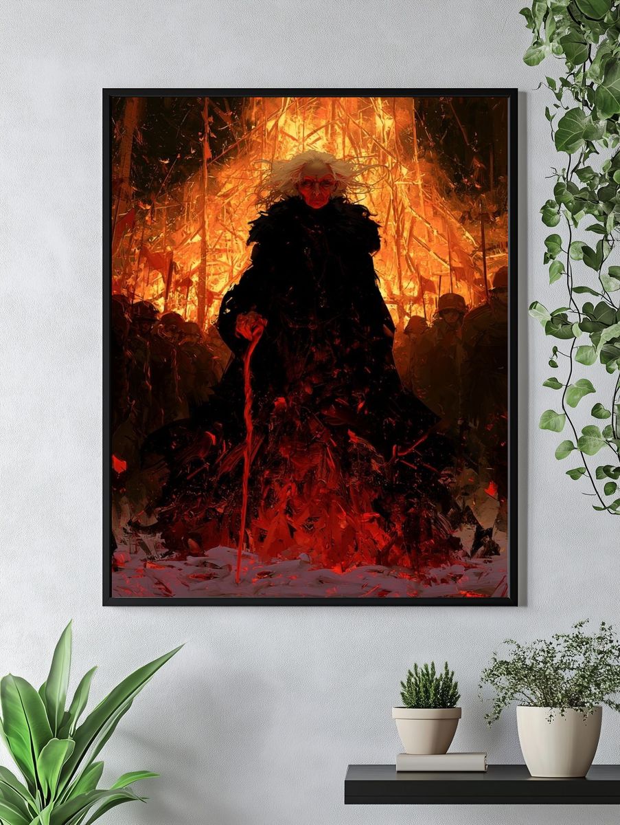 Dark Fantasy Inferno Print. — room view 4