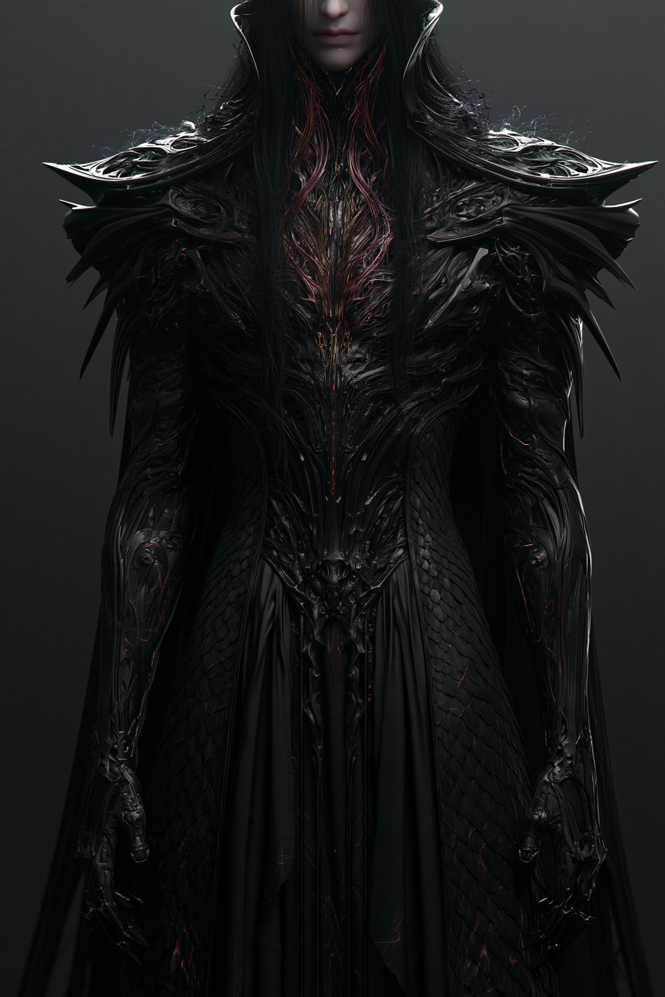 Dark Fantasy Figure Illustration Poster. poster — illustration art