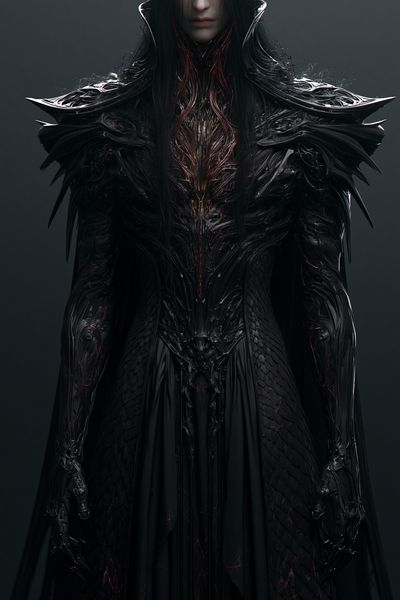 Dark Fantasy Figure Illustration Poster. poster