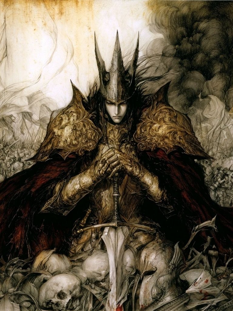Dark Fantasy Knight Poster. poster detail