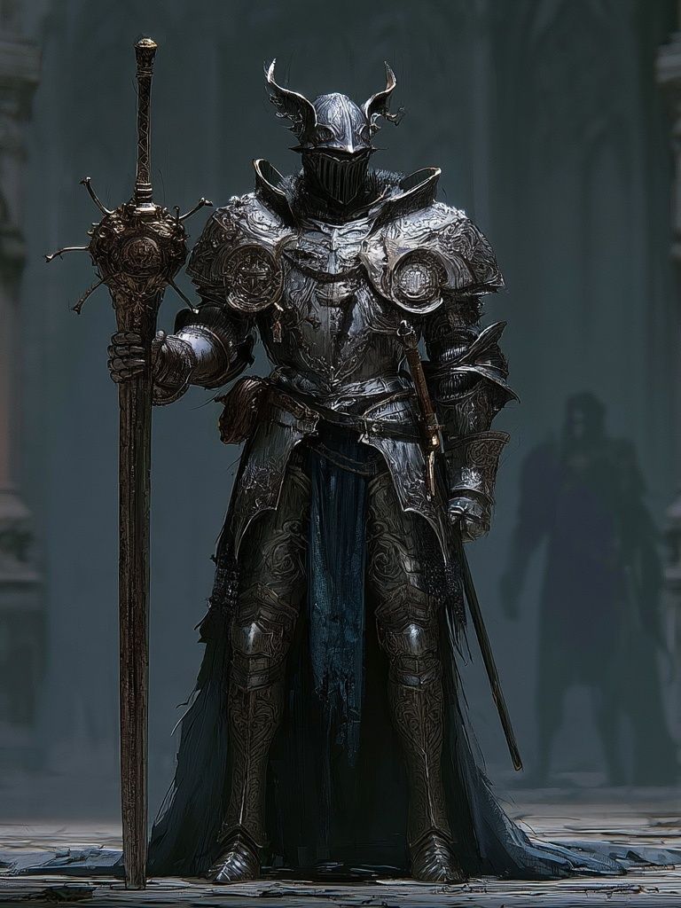 Dark Fantasy Knight Poster. poster detail