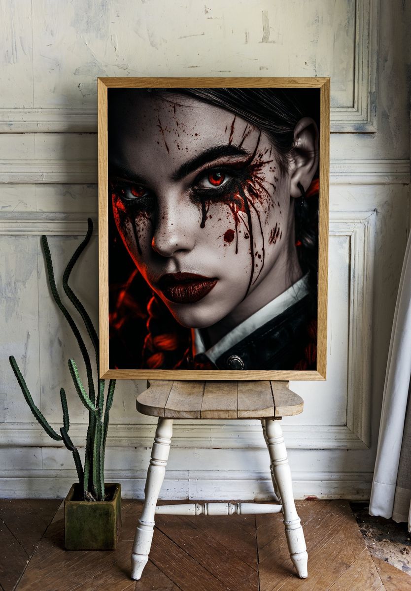 Dark Fantasy Portrait Poster. room preview