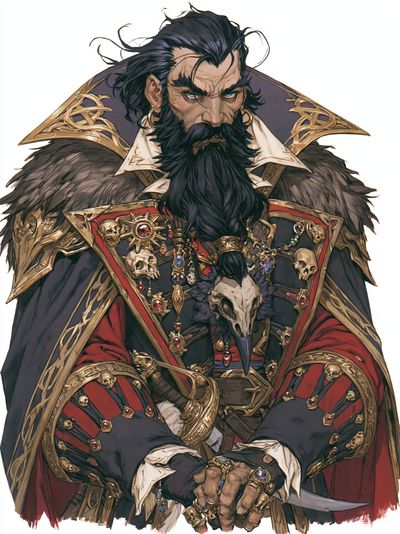Dark Fantasy Noble Portrait Poster. poster print