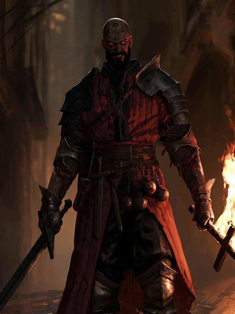 Dark Fantasy Warrior Poster. poster detail