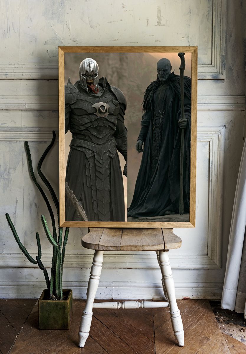 Dark Fantasy Warriors Poster. — room view 1