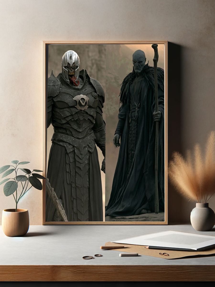 Dark Fantasy Warriors Poster. — room view 2