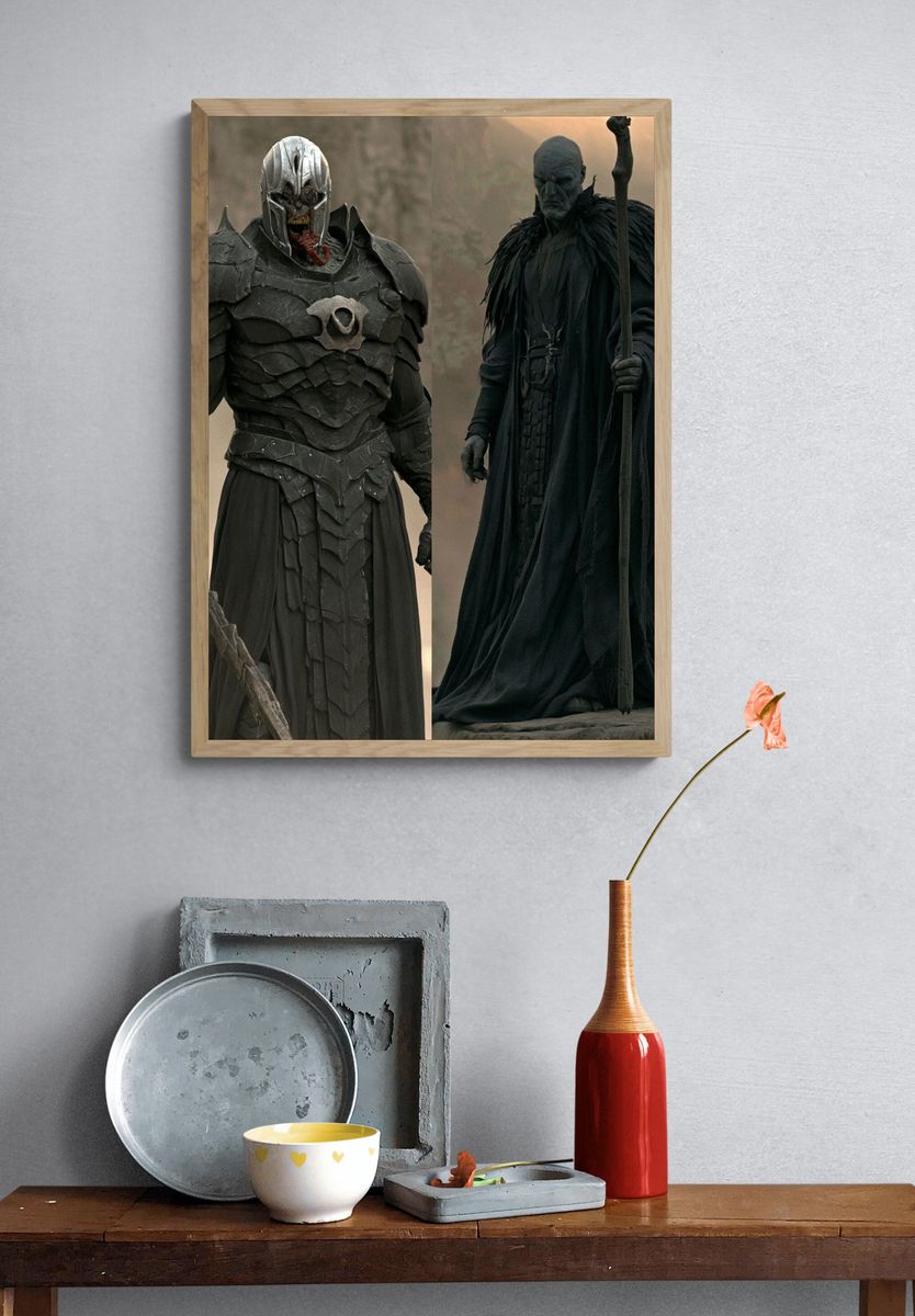 Dark Fantasy Warriors Poster. — room view 3