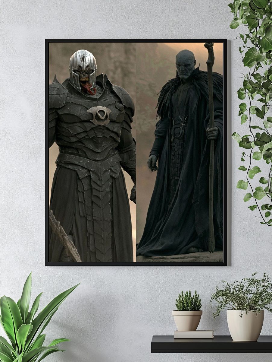 Dark Fantasy Warriors Poster. — room view 4