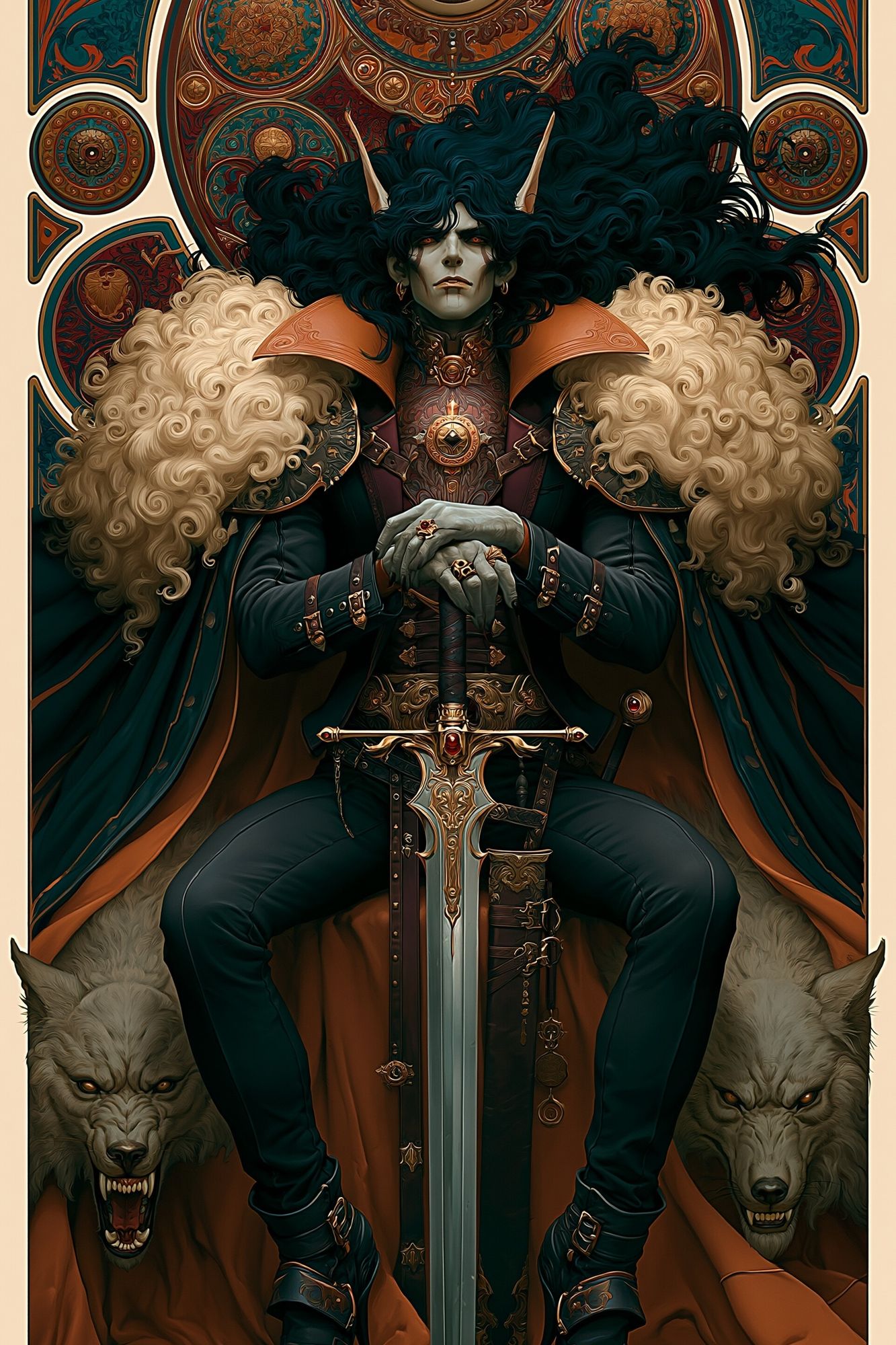Dark Fantasy Warrior Poster. poster detail
