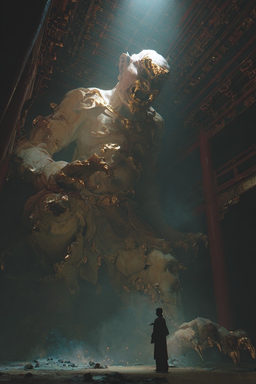 Giant Guardian — Digital Art Print. poster — illustration art