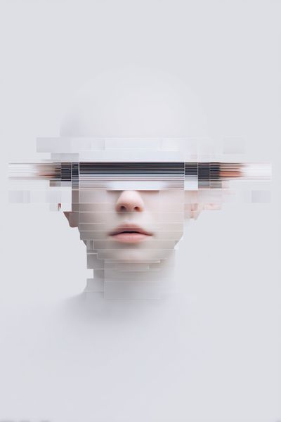 Abstract Human Form — Digital Art Print. poster print