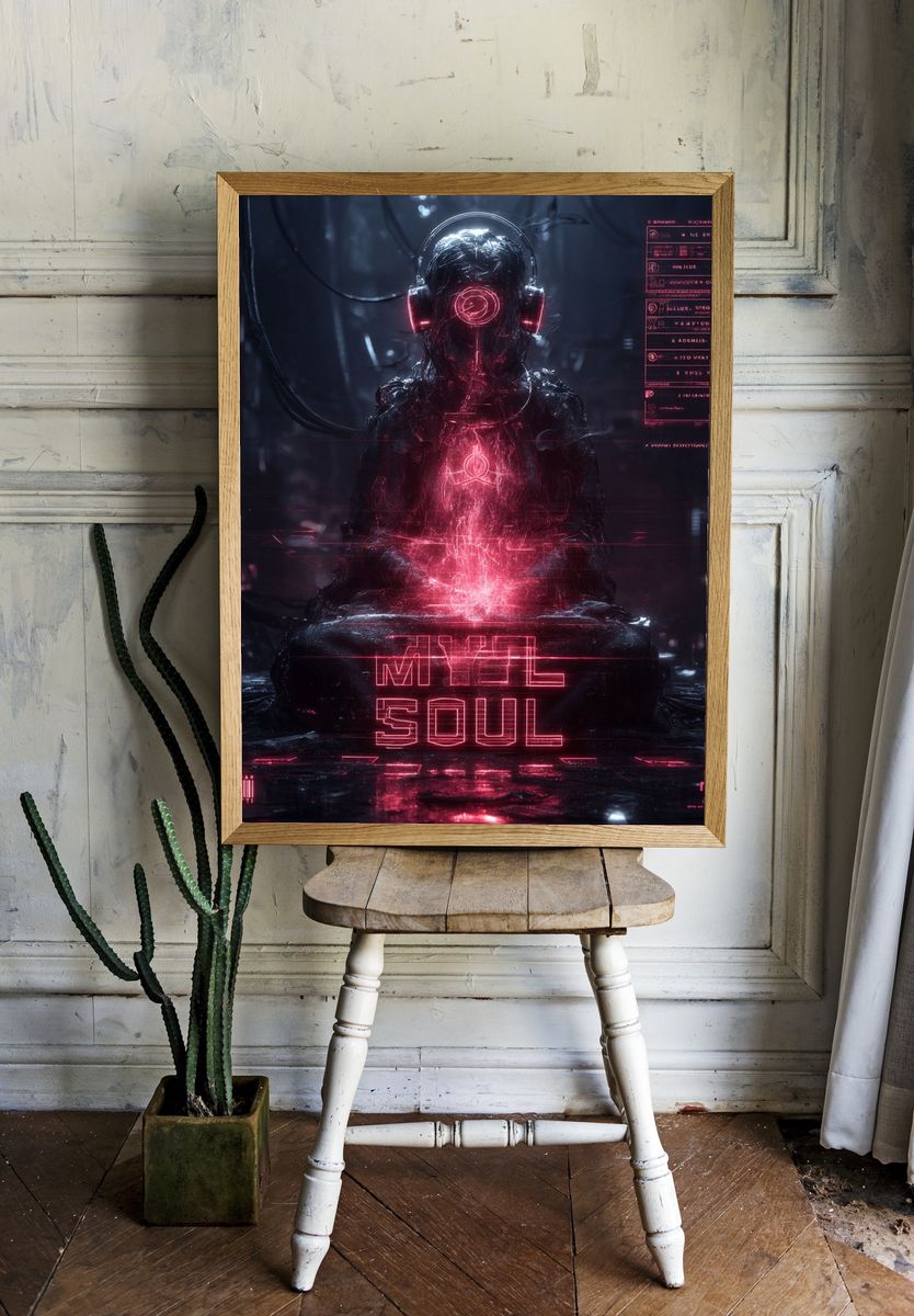 My Soul — Digital Art Print room preview