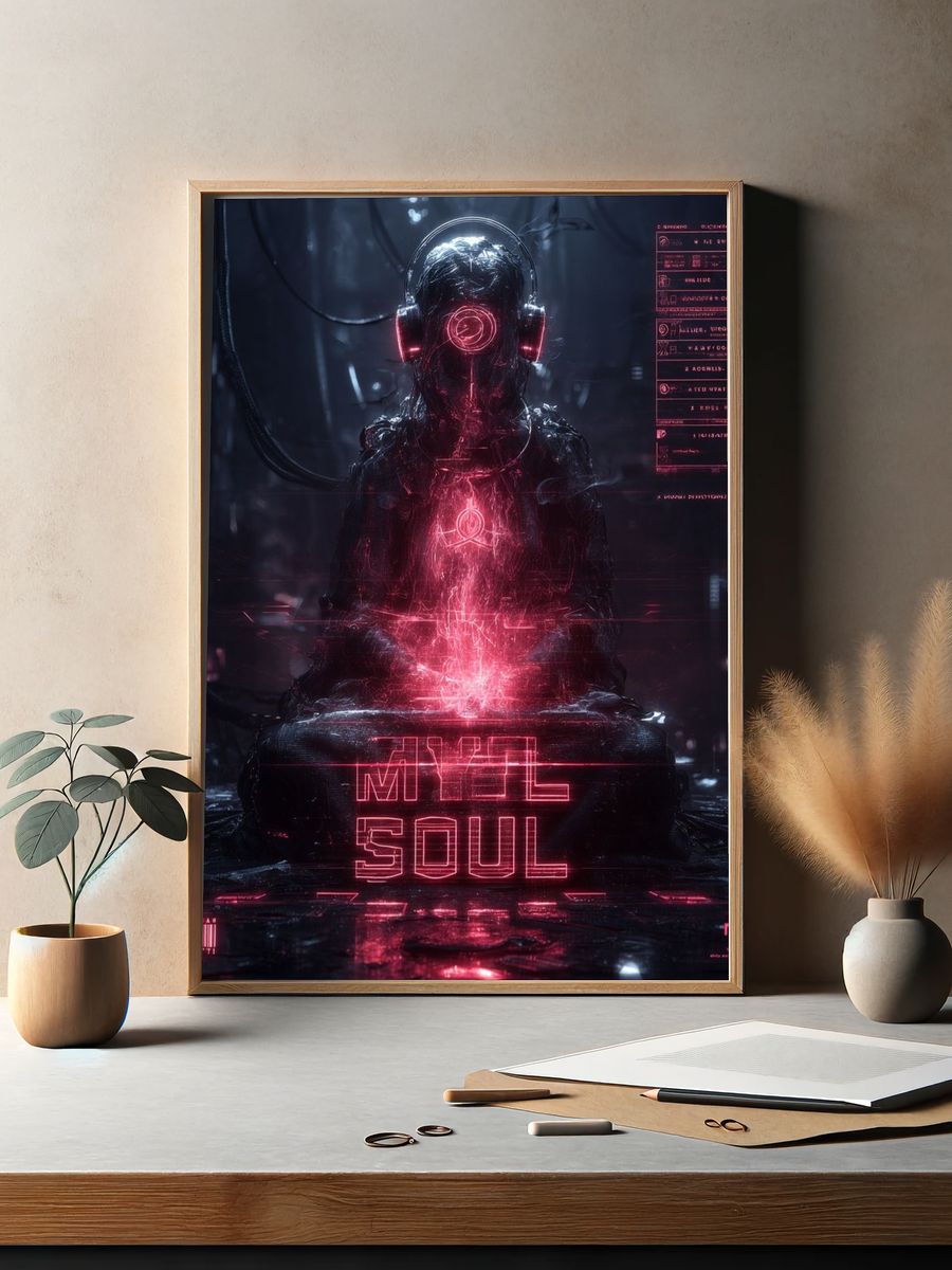 My Soul — Digital Art Print. — room view 2