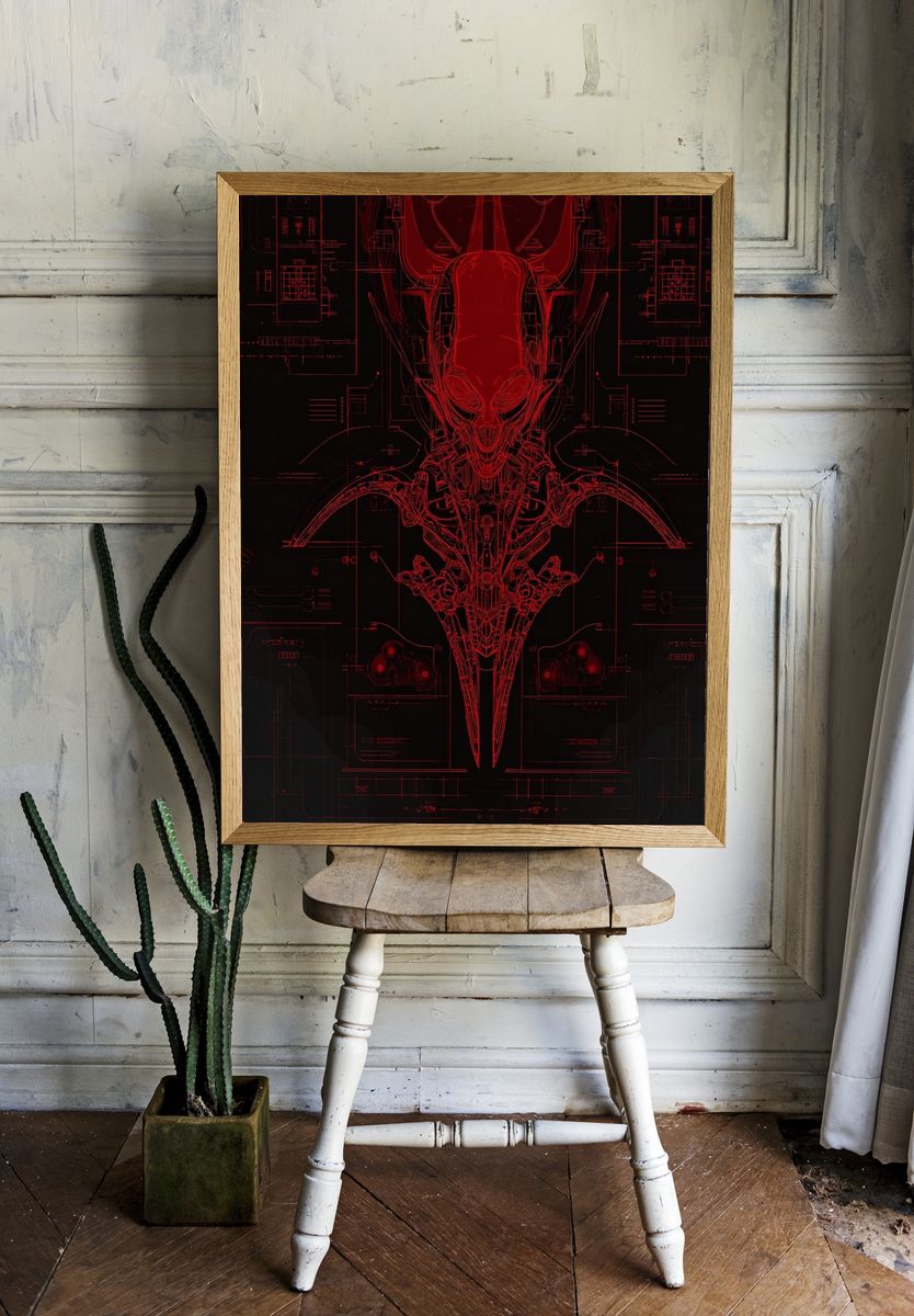 Alien Technology — Digital Art Print room preview