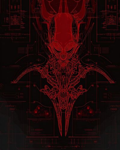 Alien Technology — Digital Art Print. poster print