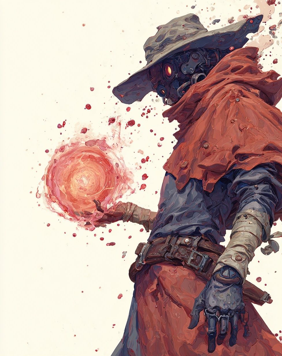 Mystical Sorcerer — Digital Art Print. poster detail
