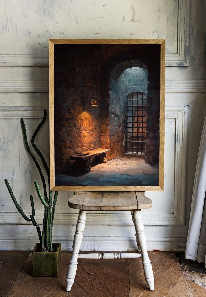 Mysterious Dungeon — Fine Art Print. — room view 1