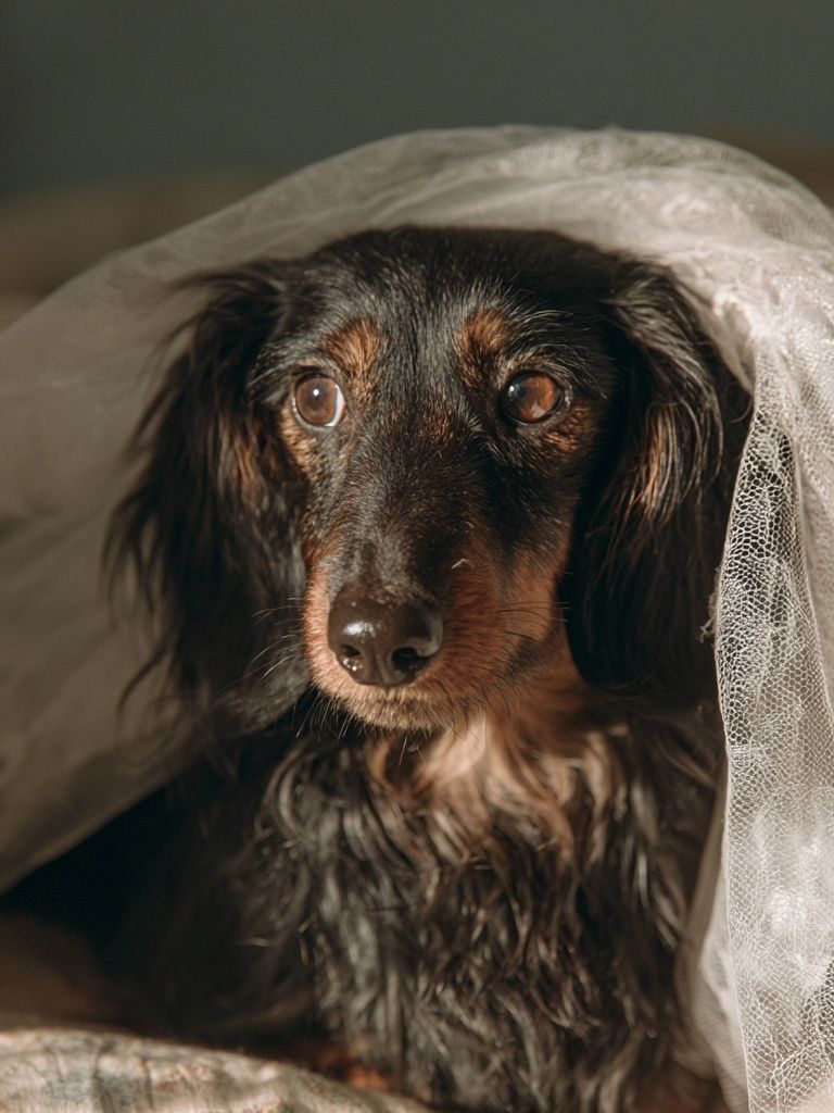 Dachshund Portrait Photography Poster. poster detail