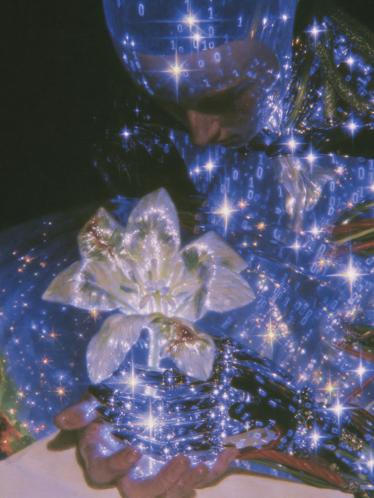 Digital Bloom Surreal Photography Poster. poster detail