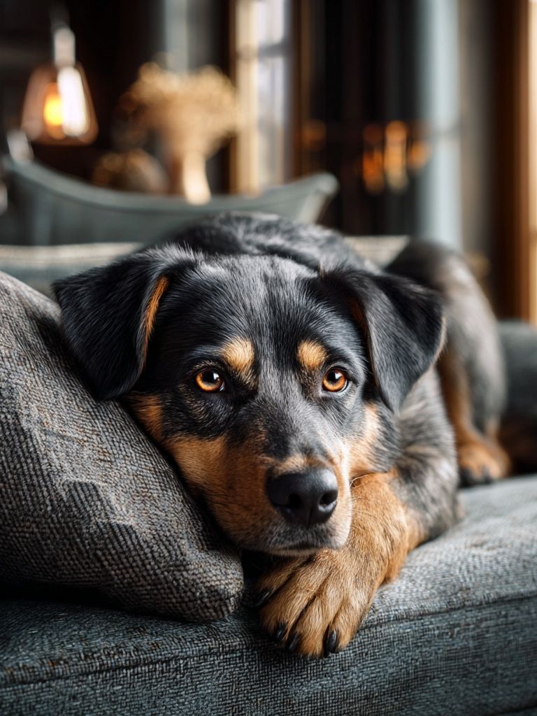 Relaxed Dog Portrait Poster. poster — animals art