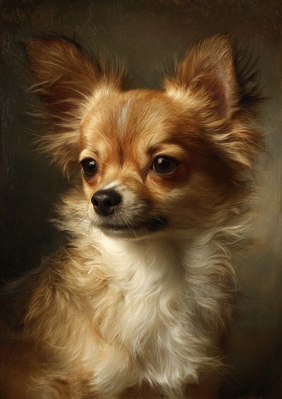 Charming Chihuahua Portrait Poster. poster print