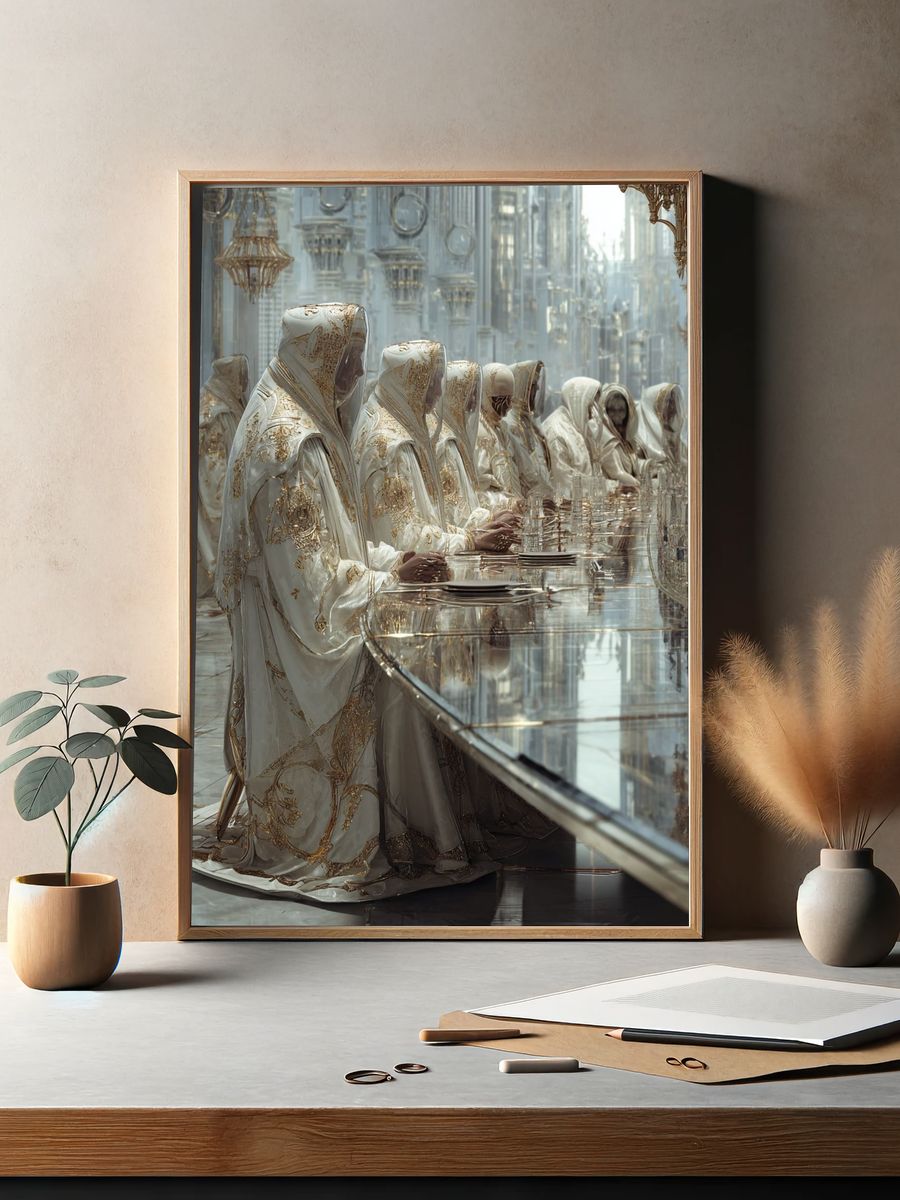 Divine Gathering — Fine Art Print. — room view 2