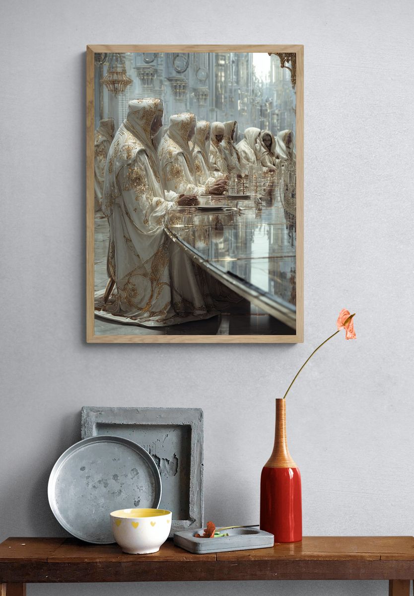 Divine Gathering — Fine Art Print. — room view 3