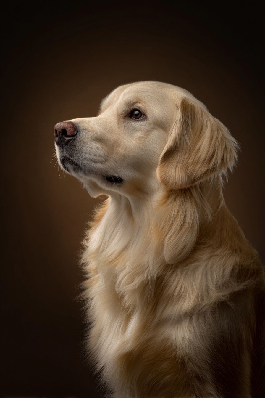 Golden Retriever Portrait Poster. poster detail