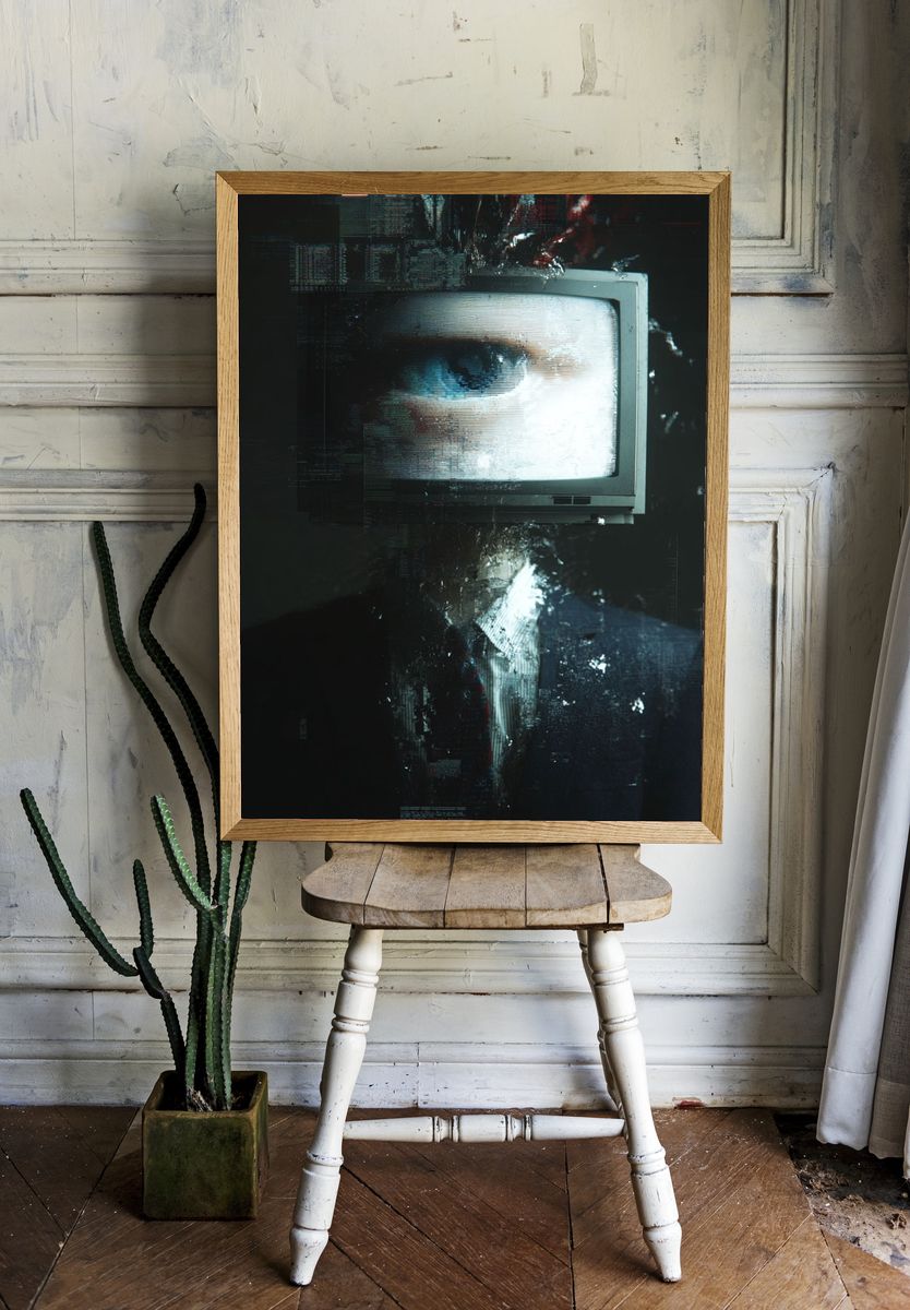 Digital Eye — Surrealism Print. — room view 1