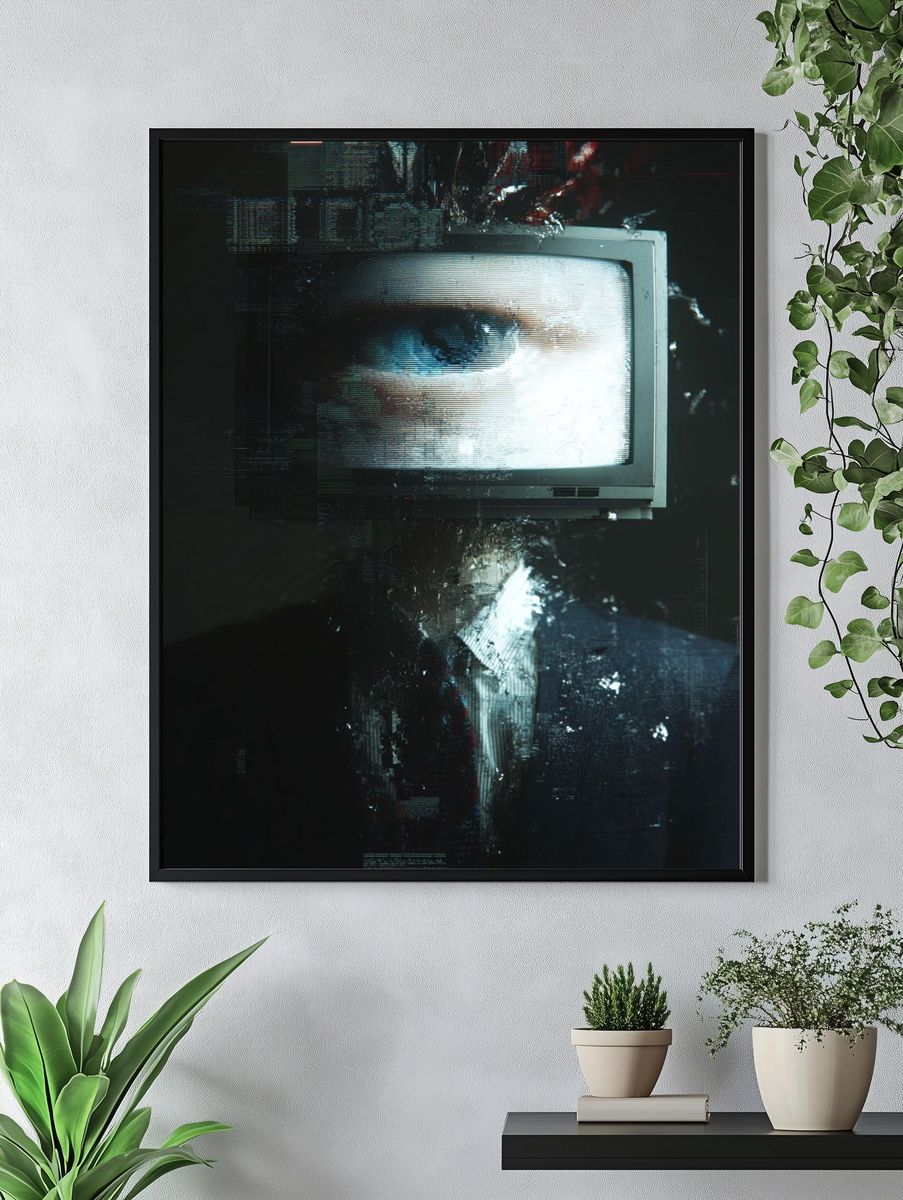 Digital Eye — Surrealism Print. — room view 4