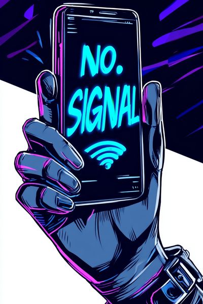 No Signal — Digital Art Print. poster