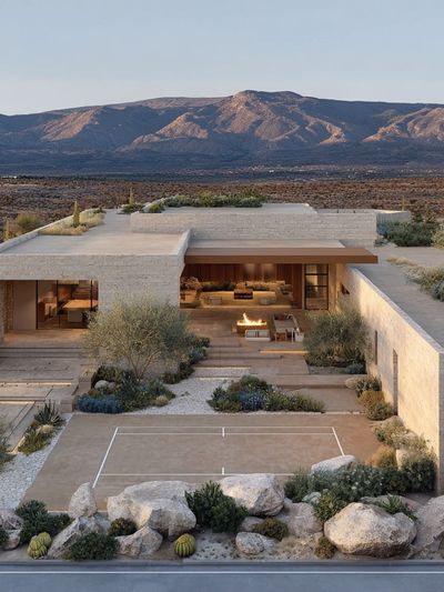 Modern Desert House — Architecture Print.