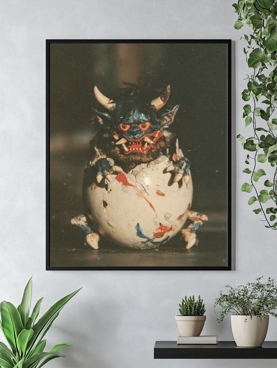Demon Hatchling Photography Poster. — room view 4