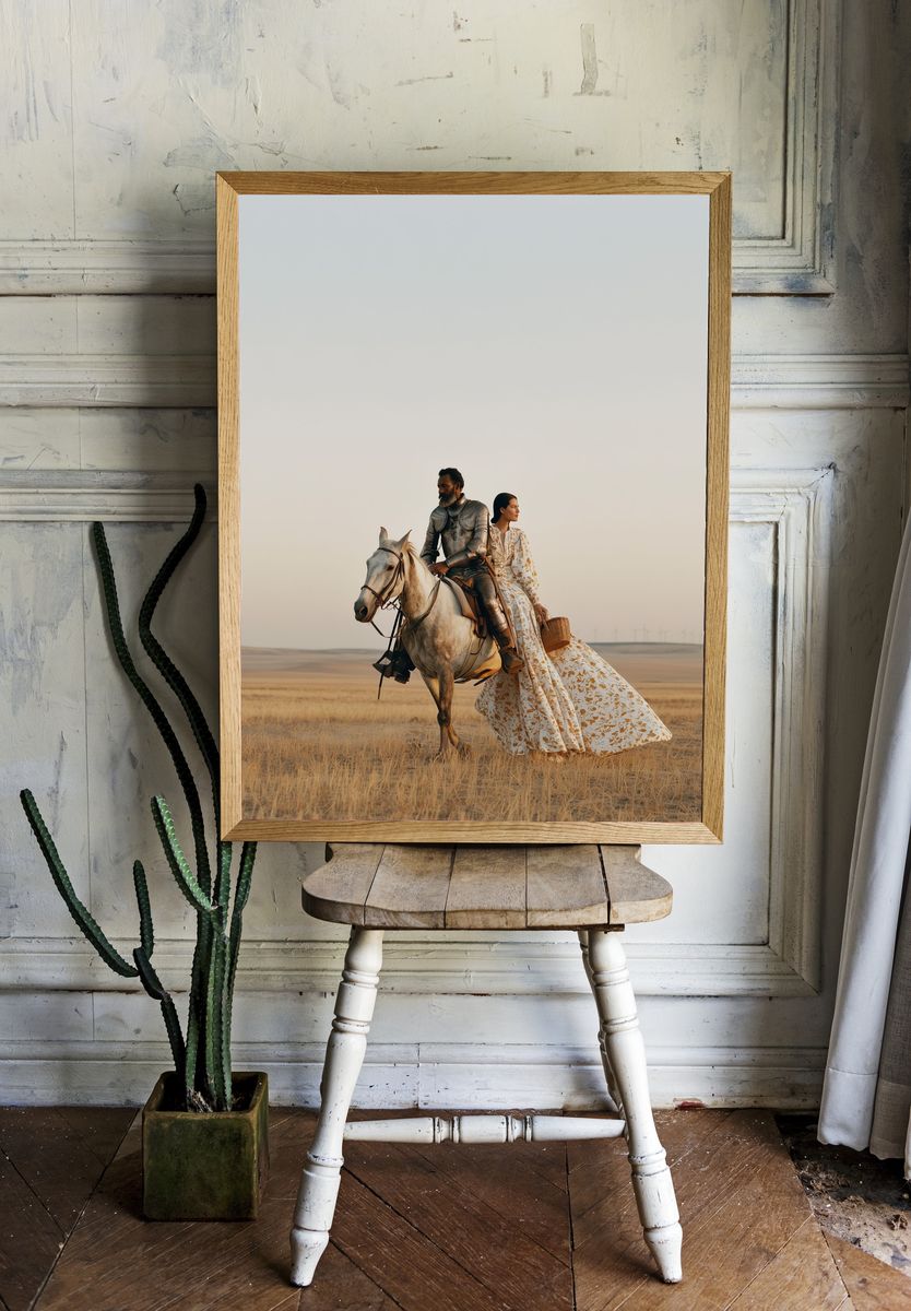 Desert Horse Riders Photography Poster. room preview