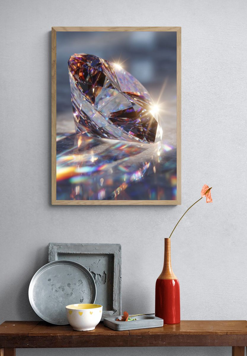 Brilliant Diamond — Photography Print. — room view 3