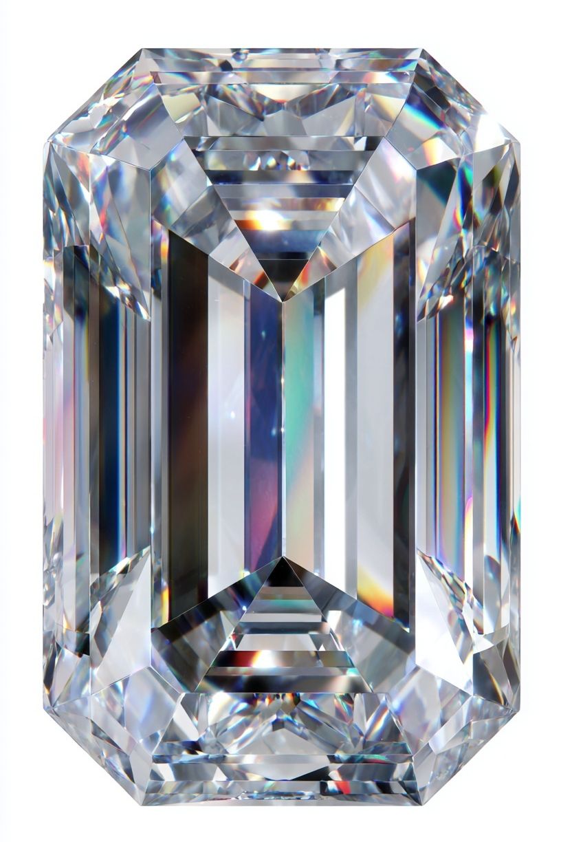 Faceted Diamond Illustration Poster. poster — illustration art