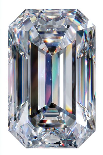 Faceted Diamond Illustration Poster. poster