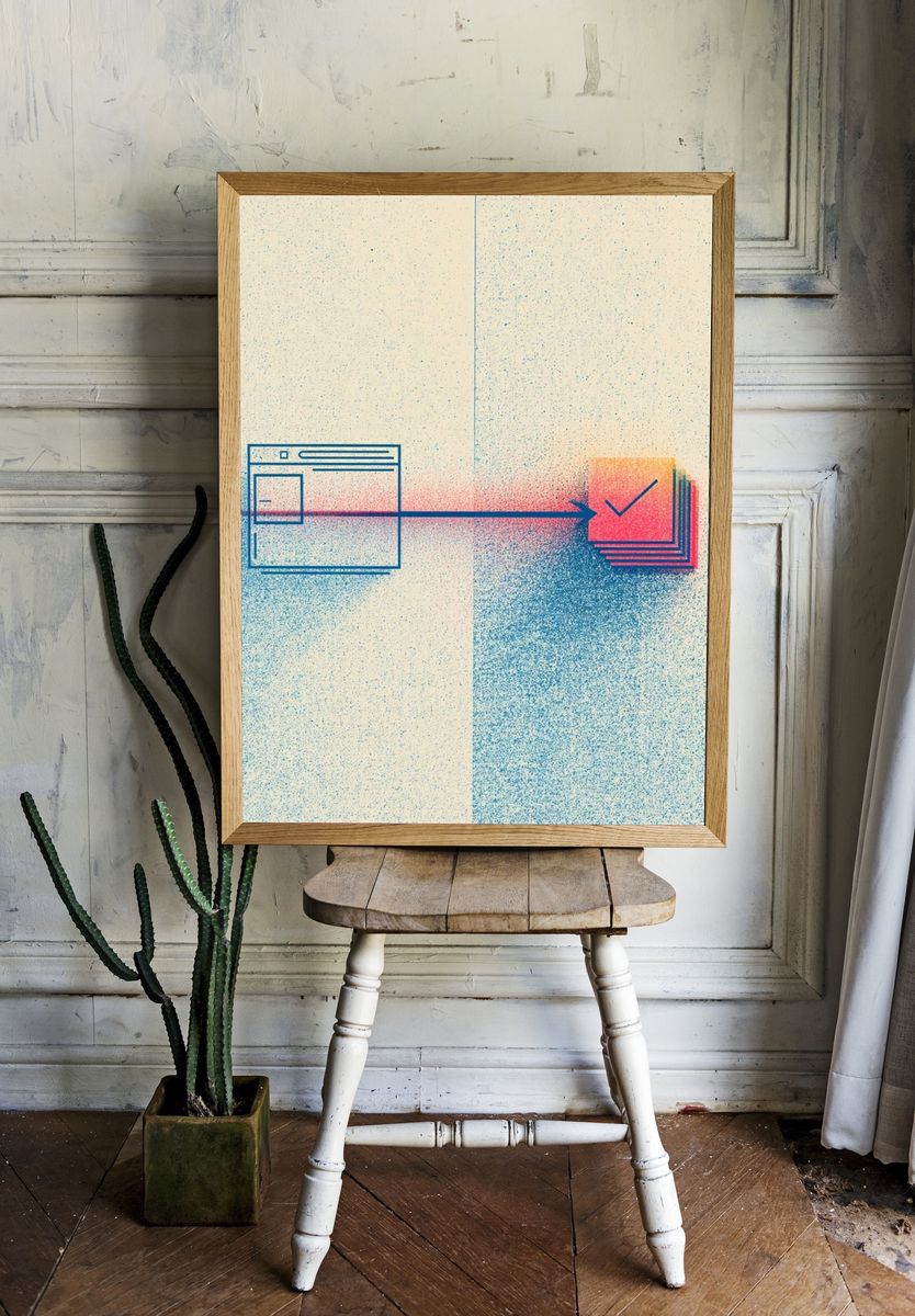 Digital Workflow Abstract Poster. — room view 1