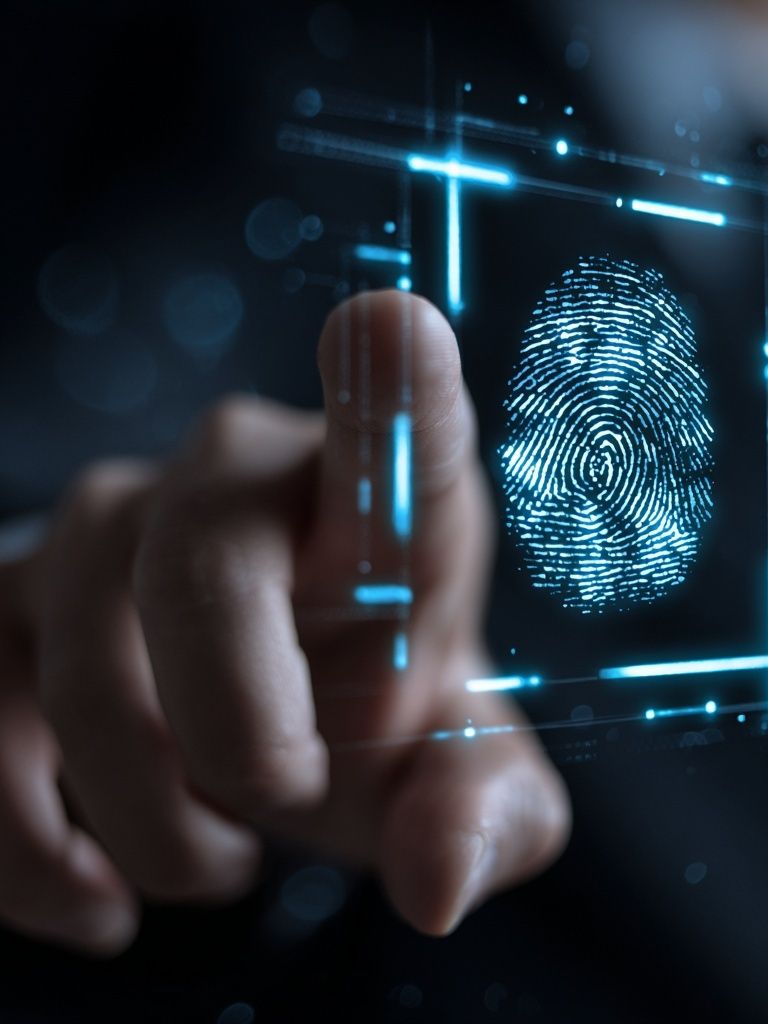 Digital Fingerprint Security Poster. poster detail