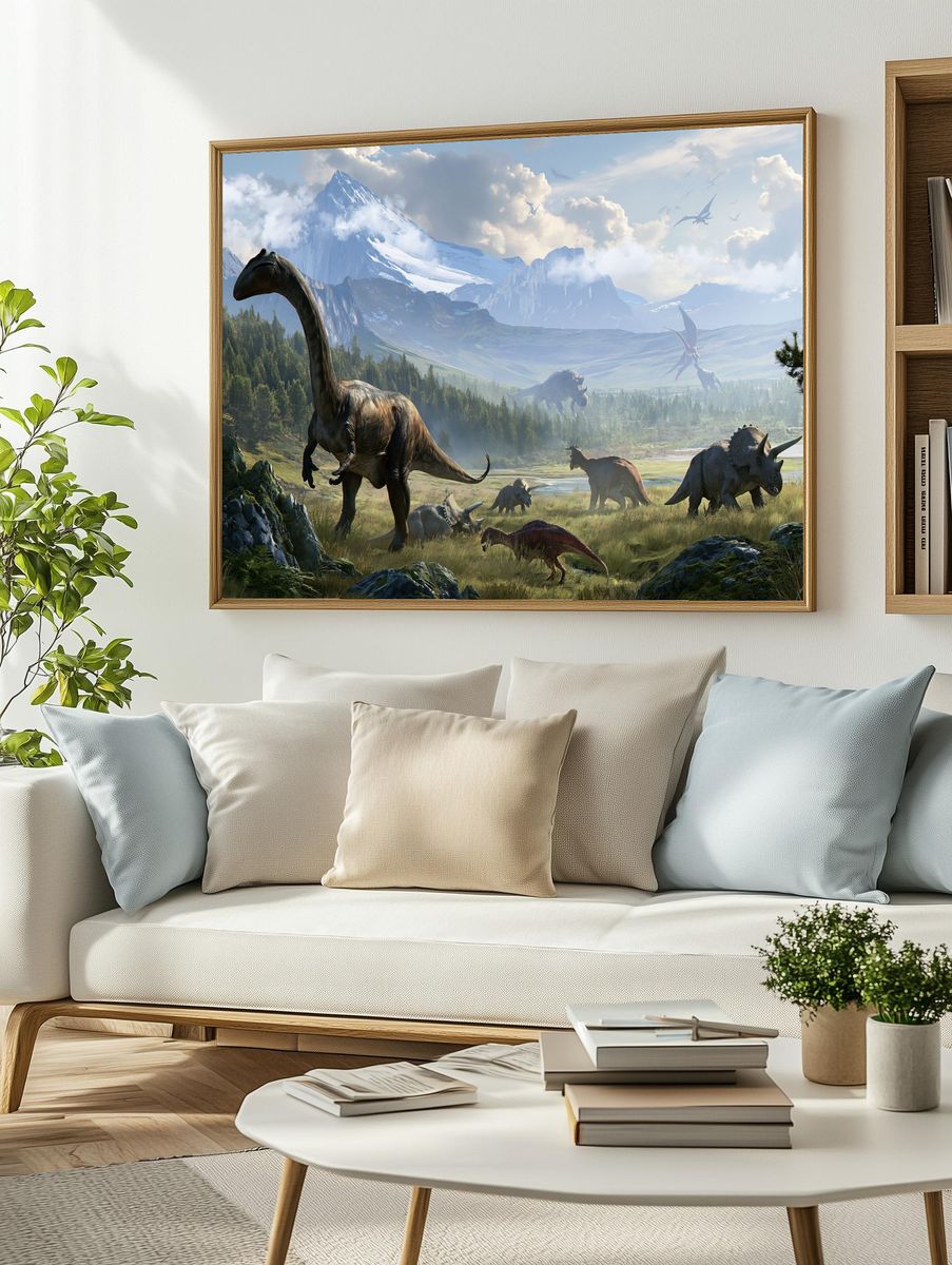Dinosaur Valley Landscape Poster. — room view 2
