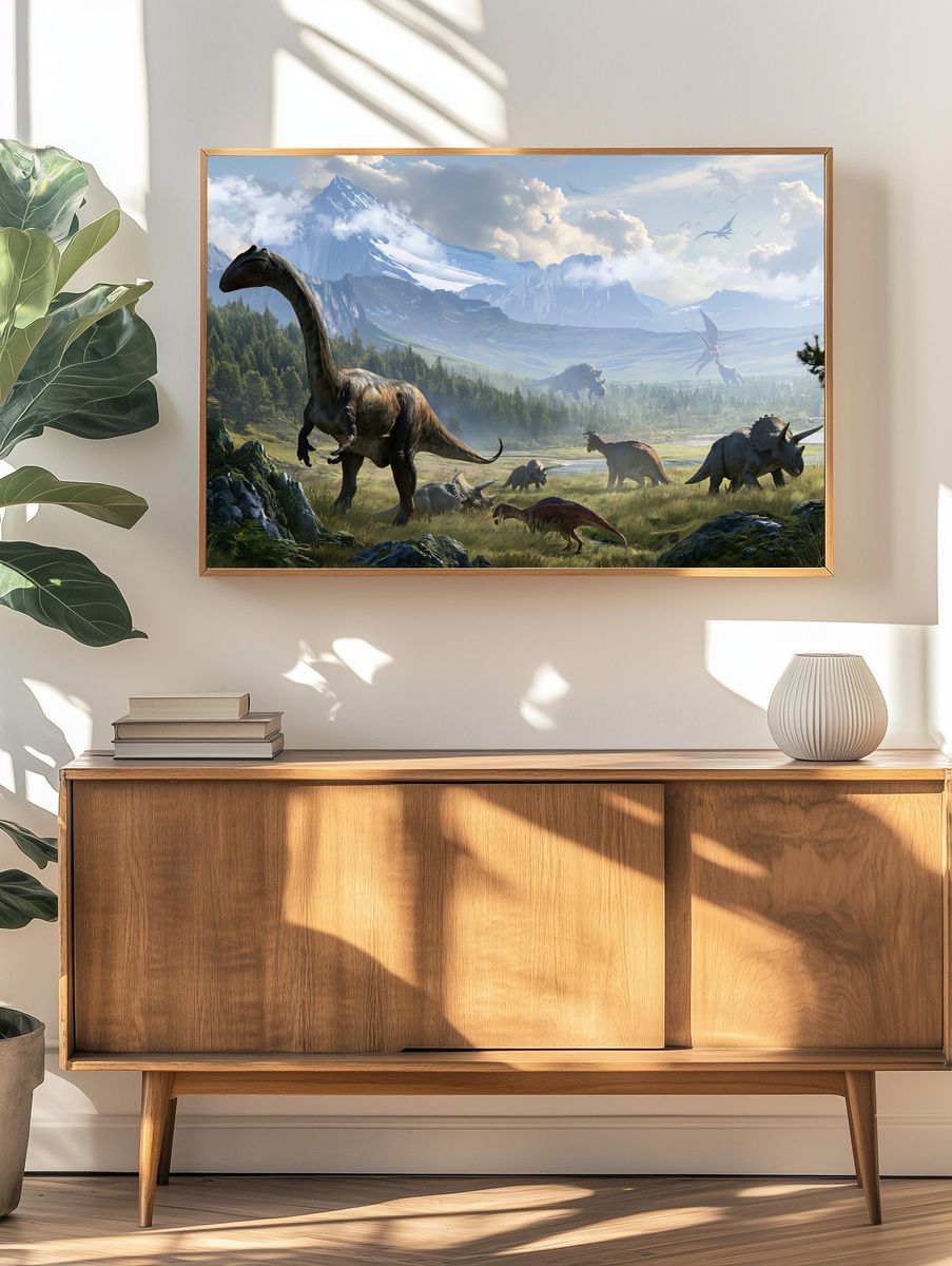 Dinosaur Valley Landscape Poster. — room view 3