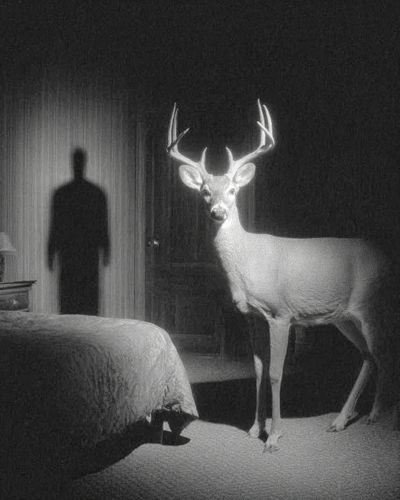 Deer in Shadow — Fine Art Print. poster print
