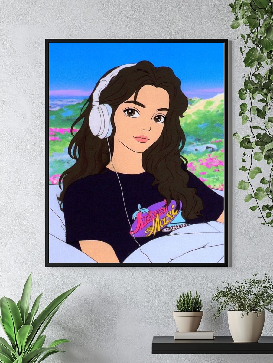 Chill Vibes — Digital Art Print. — room view 4